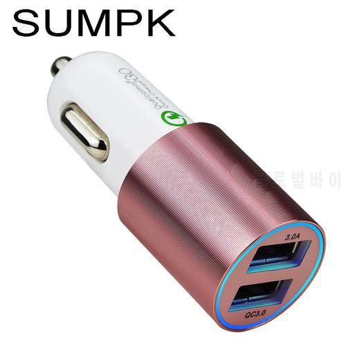 Quick Charge 3.0 USB Car Charger For iPhone7 8 Fast Charge Universal Mobile Phone Car Charger Adapter For Samsung Xiaomi SUMPK