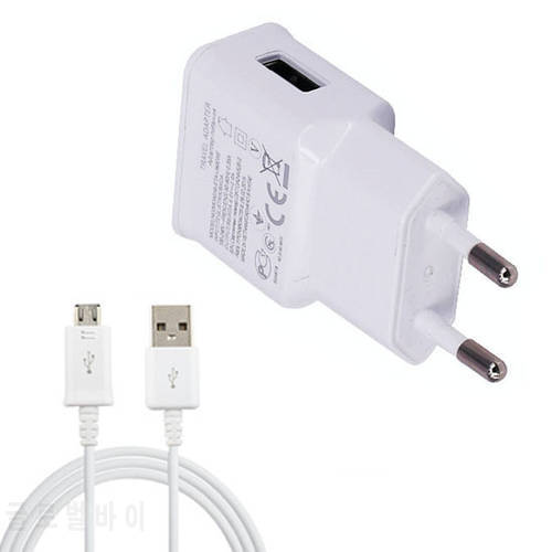 2A EU Portable Cell Phone Charger Adapter +USB Data Cable For LG Aristo 2/K8 (2018)