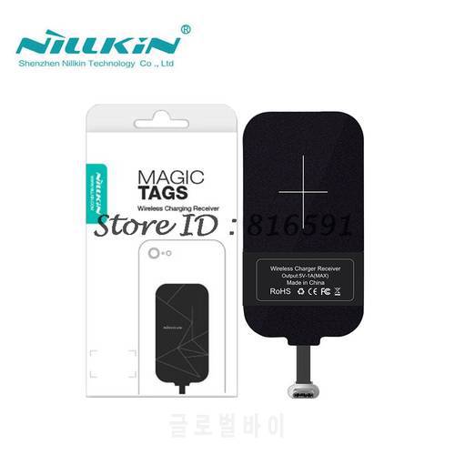 Nillkin Magic Tags QI Wireless Charging Receiver Micro USB / Type C Adapter For iPhone 5S SE 6 6S 7 Plus for Samsung S6 S7 Edge