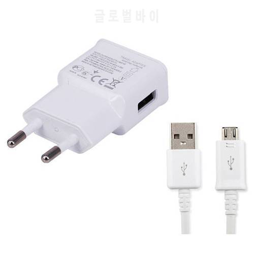 2A EU Portable Mobile Phone Charger Adapter+USB Data Cable For Galaxy J3 (2016)/J2 Core/A7 (2018),For Xiaomi Redmi Note 6 Pro