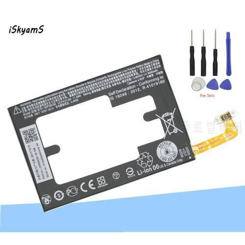 iSkyamS 1x 3000mAh B2PS6100 Replacement Battery For HTC One M10 10/10 Lifestyle M10H M10U Batterie Bateria Batterij +Tool