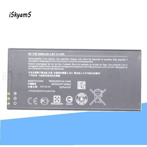 iSkyamS 1x 3000mAh BV-T4B BVT4B BV T4B Replacement Battery For Nokia Lumia 640XL 640 XL RM-1096 RM-1063 RM-1062 RM-1066 RM-1064