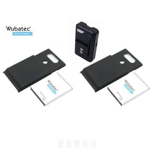 Wubatec 2x 6400mAh BL-44E1F Extended Battery Back Cover + Universal Charger For LG V20 H990 F800 VS995 US996 LS997 H910 H918