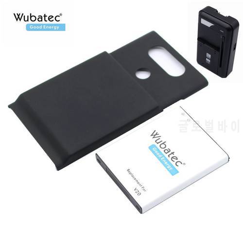 Wubatec 1x 6400mAh BL-44E1F Extended Battery Back Cover + Universal Charger For LG V20 H990 F800 VS995 US996 LS997 H910 H918