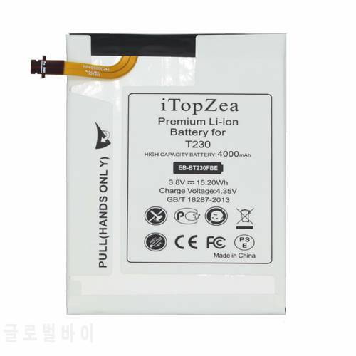 iTopZea 1x4000mAh EB-BT230FBE Replacement Battery For Samsung Galaxy Tab Tablet 4 7.0 7.0