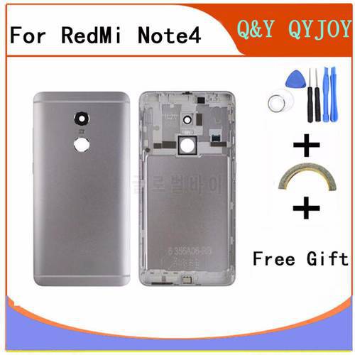 AAA Battery Back Cover For Redmi Note 4 Battery Back Case For Redmi Note 4 Housing +Volume buttons + Power Buttons