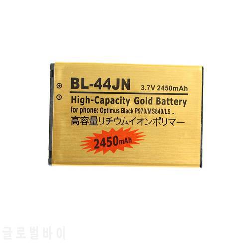 2450mAh BL-44JN Gold Replacement Battery For LG Optimus Black P970 MS840 L5 P690 C660 P693 P698 E510 E610 E615 E612 E730 E400