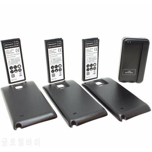 3pcs 6800mAh EB-BN910BBE Extended Battery+3 Optional Color Case+Charger For Samsung Galaxy Note IV 4 Note4 N910F/H/S/U/L/A/P