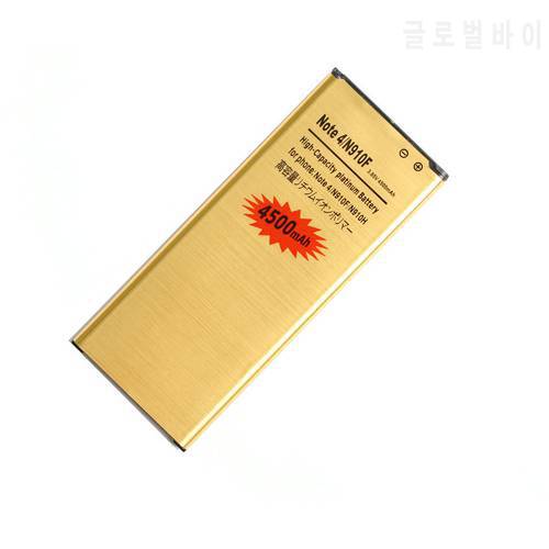10pcs/lot 4500mAh EB-BN910BBE Gold Li-ion Replacement Battery For Samsung Galaxy Note IV 4 N910F N910H N910S N910U N910L N910C