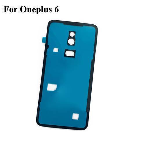 2PCS For Oneplus 6 Back Battery Door Cover 3M Glue For One plus 6 Six Double Sided Waterproof Adhesive Sticker Tape For Oneplus6
