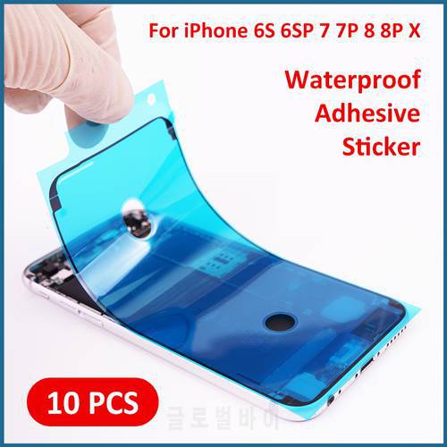 10/PCS Waterproof Adhesive Sticker for iPhone 6S Plus 7 8 Plus X 7P 8P LCD Screen Frame 3M Gule Tape Mobile Phone Repair Parts