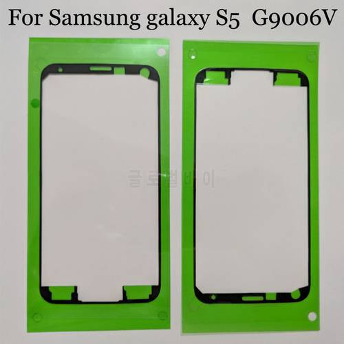 2pcs Original new For Samsung GALAXY S 5 G9006V Glue Adhesive For Samsung S5 Front LCD Display Frame Bezel Sticker
