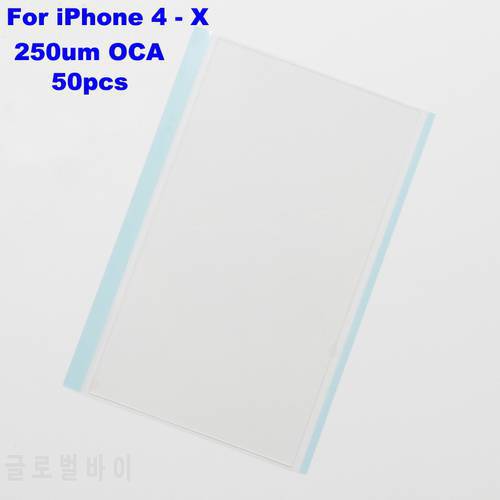 Xinidc 250um OCA Optical Clear Adhesive For iPhone 6 7 8 6S 6 Plus 6 X 5S 5C 4S 4 OCA Glue Touch Glass Lens Film Easy Tear Stick