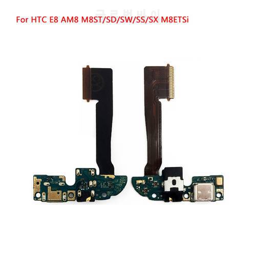 100% Tested For HTC One M8 831c /One E8 USB Charging Port Dock Connector With Microphone Flex Cable Replacement