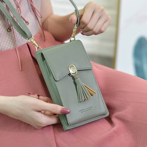 Luxury PU Leather Card Bag Metal Clasp Women Handbag Purse Phone Case Cover With Chain for Iphone 7 6 6S 8 Plus XS 11 XR XS MAX
