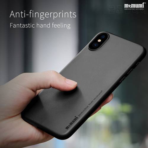 memumi Ultra thin Case for iPhone X Slim PP 0.3mm Cases Cellphone Back Cover for Apple iphonex with Anti-Fingerprints iPx 10