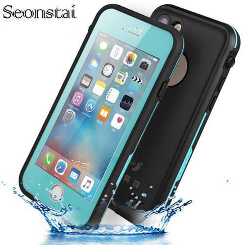 For iPhone 7 plus Waterproof Case Ultra Slim Thin life water Dust Shock proof Case Full Body Protective Cover for iPhone7 7plus