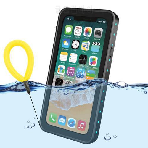 100% Waterproof Case for iPhone X XS 7 8 Plus Shockproof Swimming Diving Cover for iPhoneX Underwater Protective 7p 8p Coque