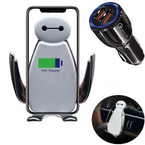 Tongdaytech 15W Car Wireless Charger For iPhone 7 8 XS 11 12 13 Pro Max In Car Holder Magnetic Fast Charger For Samsung S21 S20