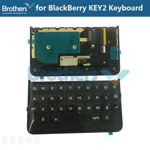 Keypad for BlackBerry Keytwo Key2 LE KeyOne DTEK70 Keyboard Button With Flex Cable Phone Replacement Parts Black Silver Test Top