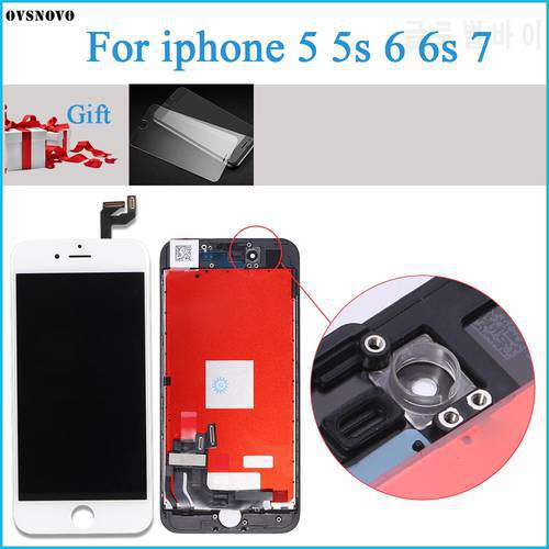 No Dead Pixel ecran For iPhone 7 LCD Display Touch Screen Replacement Assembly for iPhone 5 5s 6 6s LCD Display with Small Parts