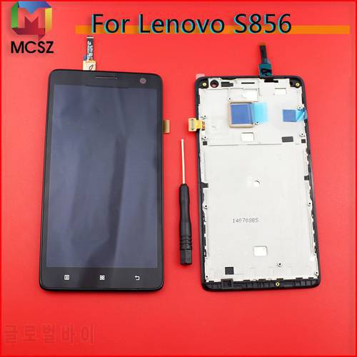 5.5inch For Lenovo S856 LCD Display and Touch Screen With Frame Assembly Repair Parts Mobile Accessories+Tools+Adhesivev