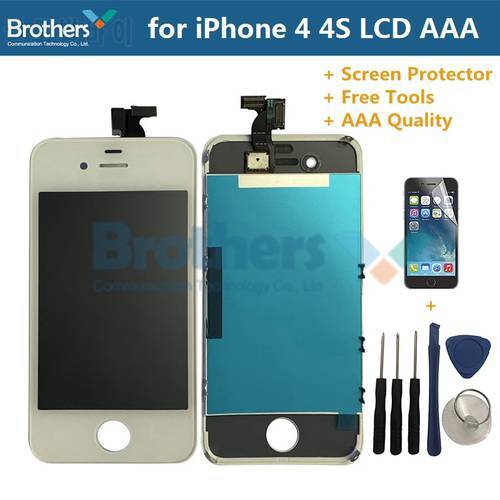 LCD Display For iPhone 4 4S Touch Screen Digitizer For iPhone 4 4S LCD Assenmbly for Apple 4 4S Phone Replacement Assembly Tool