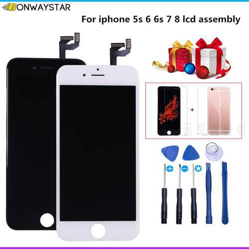 Grade AAA+++ Diaplay For iPhone 7 6S 8 LCD With 3D Force Touch Screen Digitizer Assembly For iPhone 6 5S Display No Dead Pixel