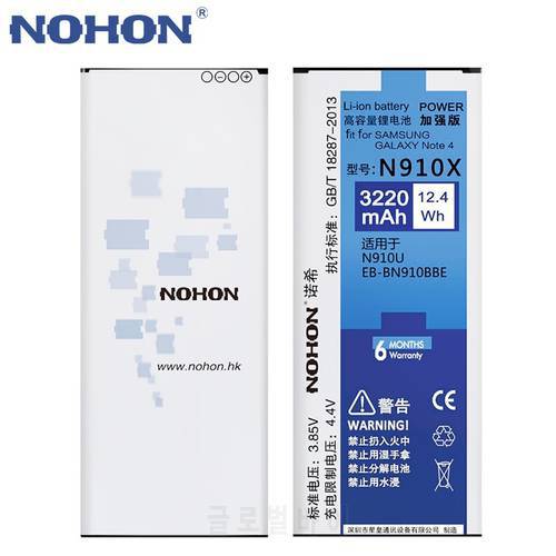 NOHON EB-BN910BBE Battery For Samsung Galaxy Note 4 Note4 N910A N910C N910F N910G N910H N910P N910T N910U N910V N910X 3220mAh