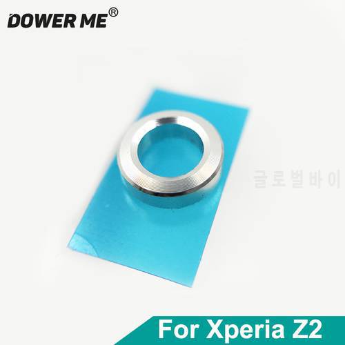Dower Me Power On Off Button Switch Key Circle Metal Ring With Adhesive For Sony Xperia Z2 L50W D6502 D6503 Replacement