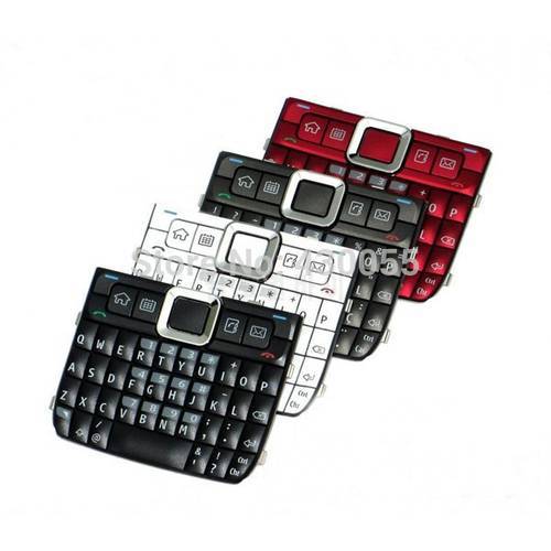 10pcs White/Black/Red/Grey New Housing Home Function Main Keypads Keyboards Buttons Cover For Nokia E71 , Free Shipping