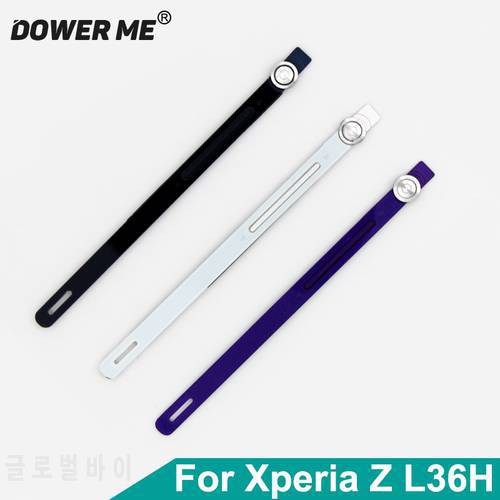 Dower Me Side Strip Frame Housing Cover Sidebar+Power Button+Volume Button For Sony Xperia Z L36H LT36 C6602 C6603 Replacement