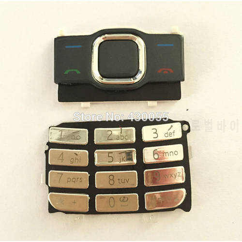 Silver new housing main function keypads,keyboards,buttons for Nokia 7610S,Free shipping