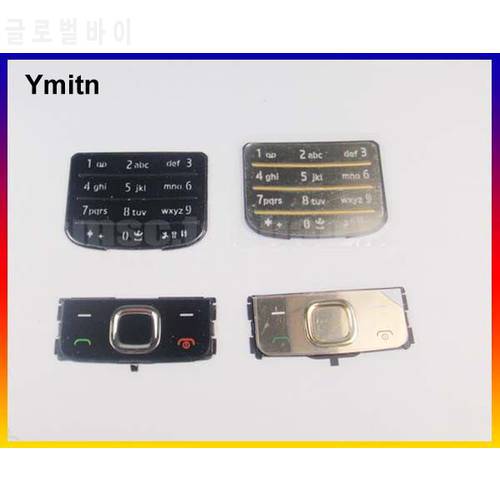 New Black/Silvery/Golden Ymitn Housing Home main menu keypads button cover case For NOKIA 6700 6700C