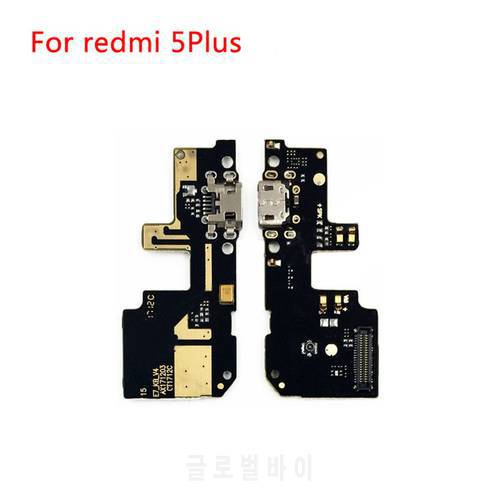 USB Charging Port Charger Board Flex Cable For Xiaomi Redmi 5 plus Dock Plug Connector With Microphone Flex Cable