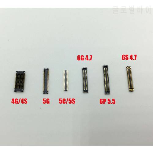 10pcs/lot original new Touch Screen Display FPC connector for iPhone 4s 5 5c 5s 6 6plus 6s on motherboard logic board mainboard
