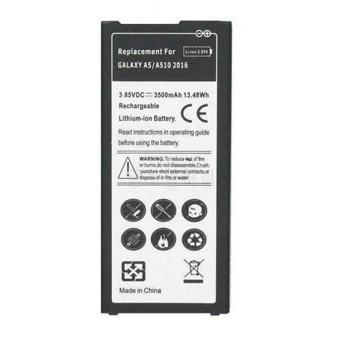 3500mAh / 13.48Wh EB-BA510ABE Replacement Battery For Samsung Galaxy A5 2016 Edition A510 SM-A510F A5100 A51 A510F + Tracking NO