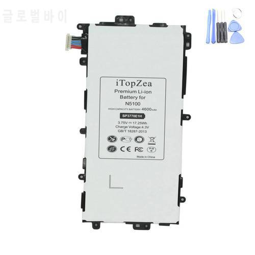 iTopZea 4600mAh SP3770E1H Replacement Battery For Samsung Galaxy Note 8.0 8 3G GT-N5100 GT-N5110 N5100 N5120 Tablet Tab Battery