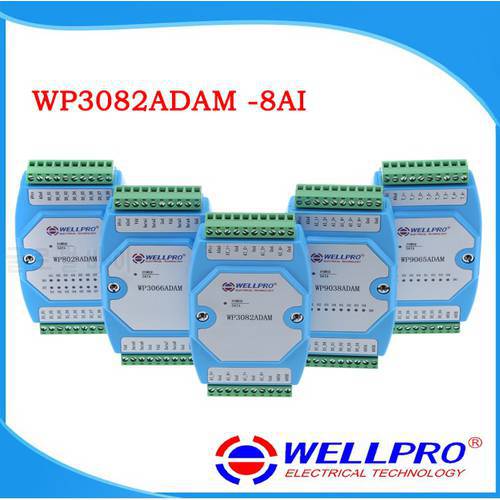 WP3082ADAM ( 8AI ) _ 0-20MA / 4-20MA analog input module / RS485 MODBUS RTU communications