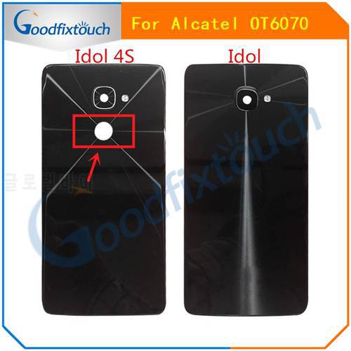 For Alcatel One Touch Idol 4S OT6070 6070k 6070y 6070 Back Cover Housing Rear Battery Door Replacement Parts