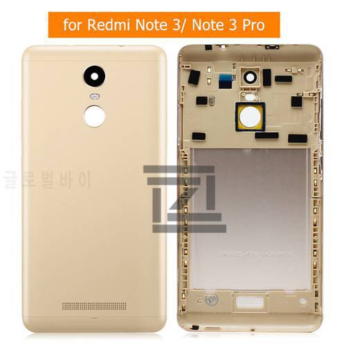 for Xiaomi Redmi Note 3/ Note 3 Pro Battery Back Cover Metal Rear Door Housing + Side Key Replacement Repair Spare Parts