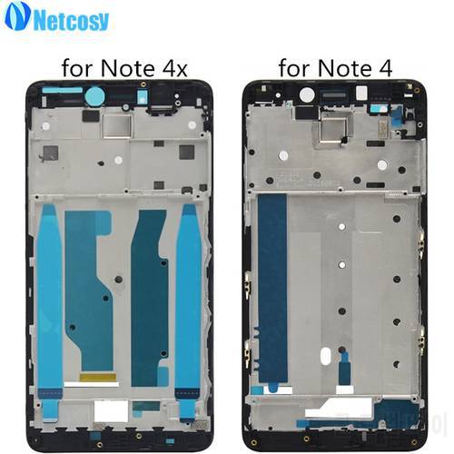 Netcosy LCD Housing Plate Bezel Cover Front A Frame Board For XiaoMi Redmi Note 4 4x Note4 Note4x Phone Accessoary Repair