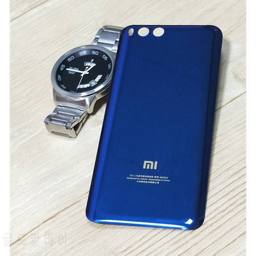 New For xiaomi Mi6 Mi 6 Spare Parts Battery Back Cover Door 3D Glass Phone housing case battery cover case for mi6 free shipping