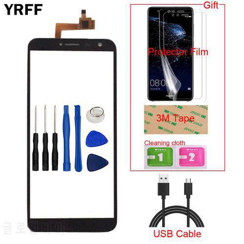 5.5&39&39 Mobile TouchScreen Touch Screen For Oukitel C8 Touch Screen Digitizer Panel Sensor Front Glass Protector Film