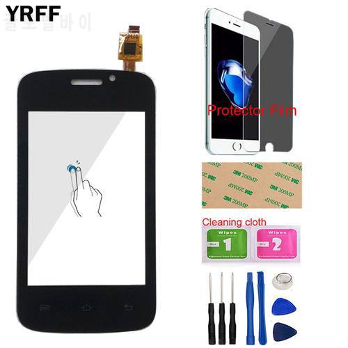 YRFF Mobile Touch Screen Panel For Fly IQ239 IQ 239 Touch Screen Digitizer Panel Front Glass Sensor Touchscreen Protector Film