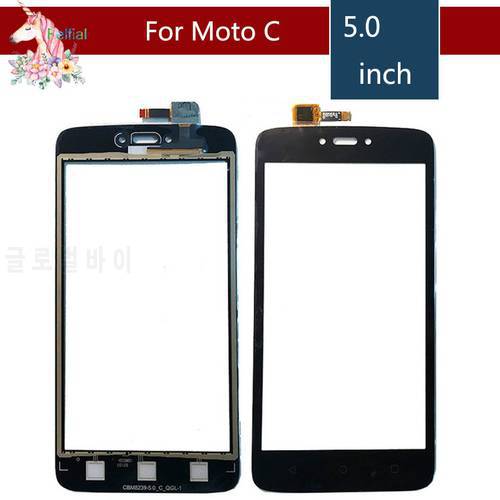 For Motorola Moto C XT1750 XT1755 C Plus XT1721 XT1723 XT1724 Touch Screen Digitizer Sensor Outer Glass Lens Panel Replacement