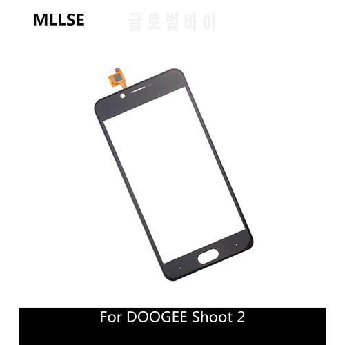 5.0&39&39 Touch Screen Glass For DOOGEE Shoot 2 Touchscreen Glass Panel Touch Screen Replacement + 3m sticker