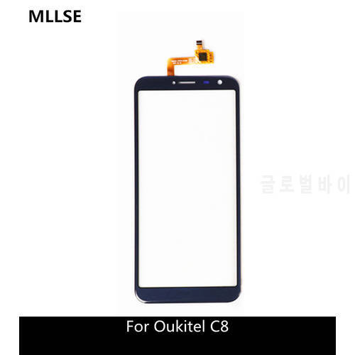 5.5 inch Original Touch Sensor For Oukitel C8 Touch Screen with Digitizer Glass Panel + 3M Sticker