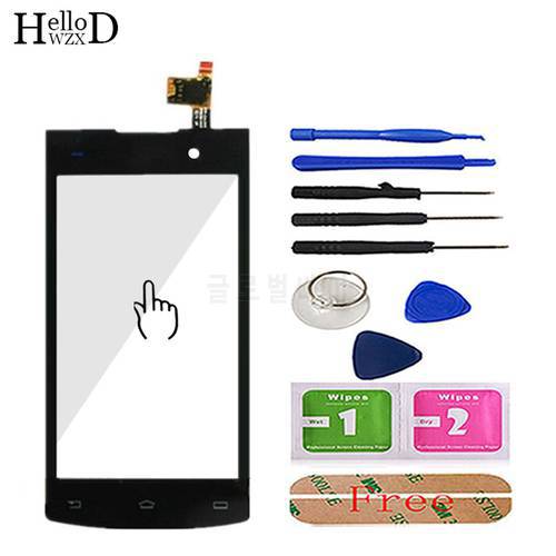 4.0 inch Mobile Phone Touch Panel Len Sensor For Philips Xenium S308 S 308 Touch Screen Digitizer Panel Front Glass 3M Glue