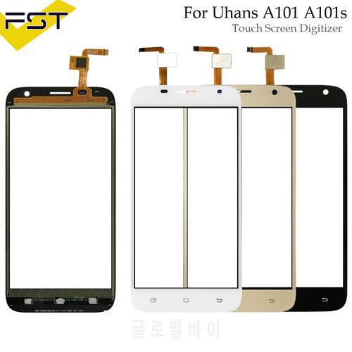 5.0 &39&39 Touch Screen Digitizer For Uhans A101 A101s Front Glass Lens Mobile Phone Touch Panel Sensor Tools+Tape Touchscreen